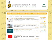 Tablet Screenshot of conservatoriomacarena.com